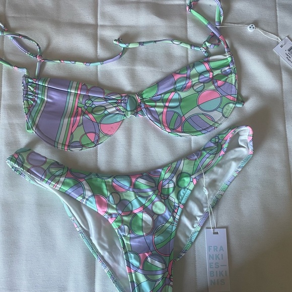 NWT Frankies Bikini Maggie Satin Top XL - Picture 5 of 5